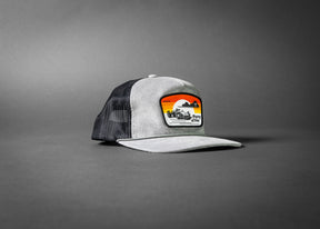 PARTY OF ONE (Light Grey/Black Corduroy Trucker Hat)