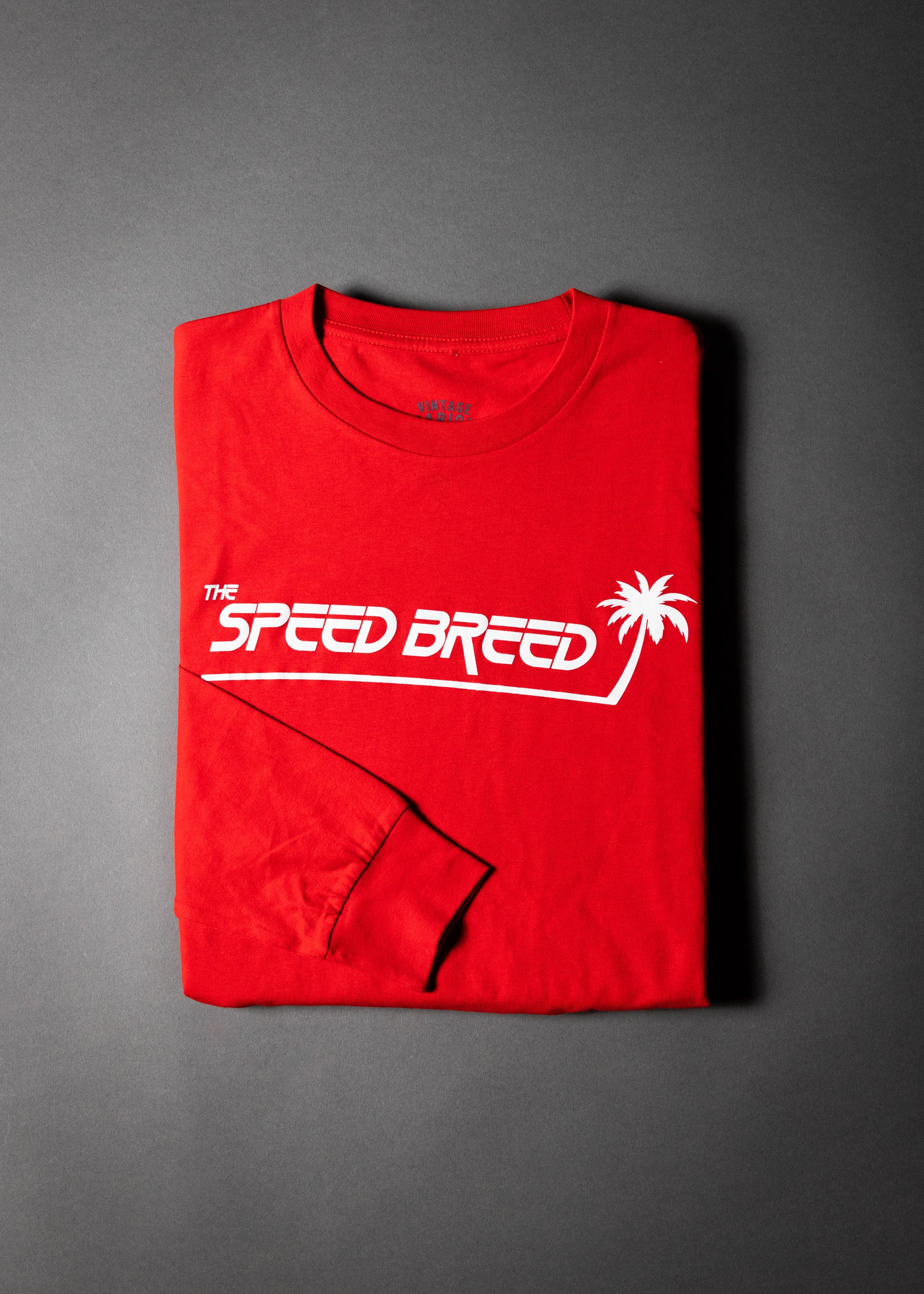 Palm Tree Speed Breed Long Sleeve Tee (Team Red)