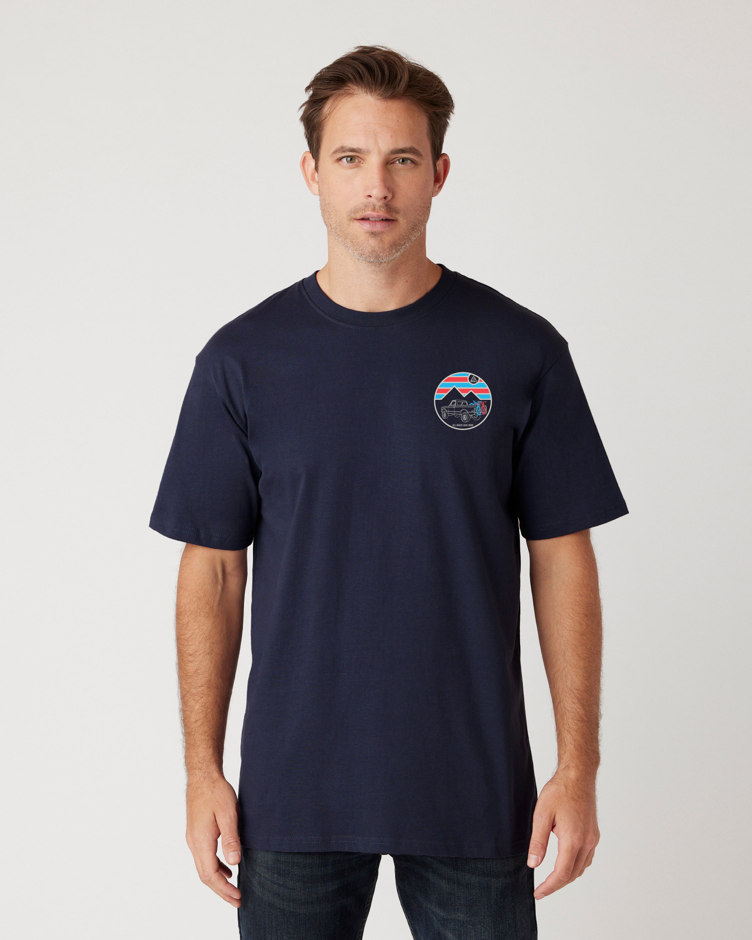 LAAS23 MOUNTAIN TRUCK ADULT TEE (Navy)
