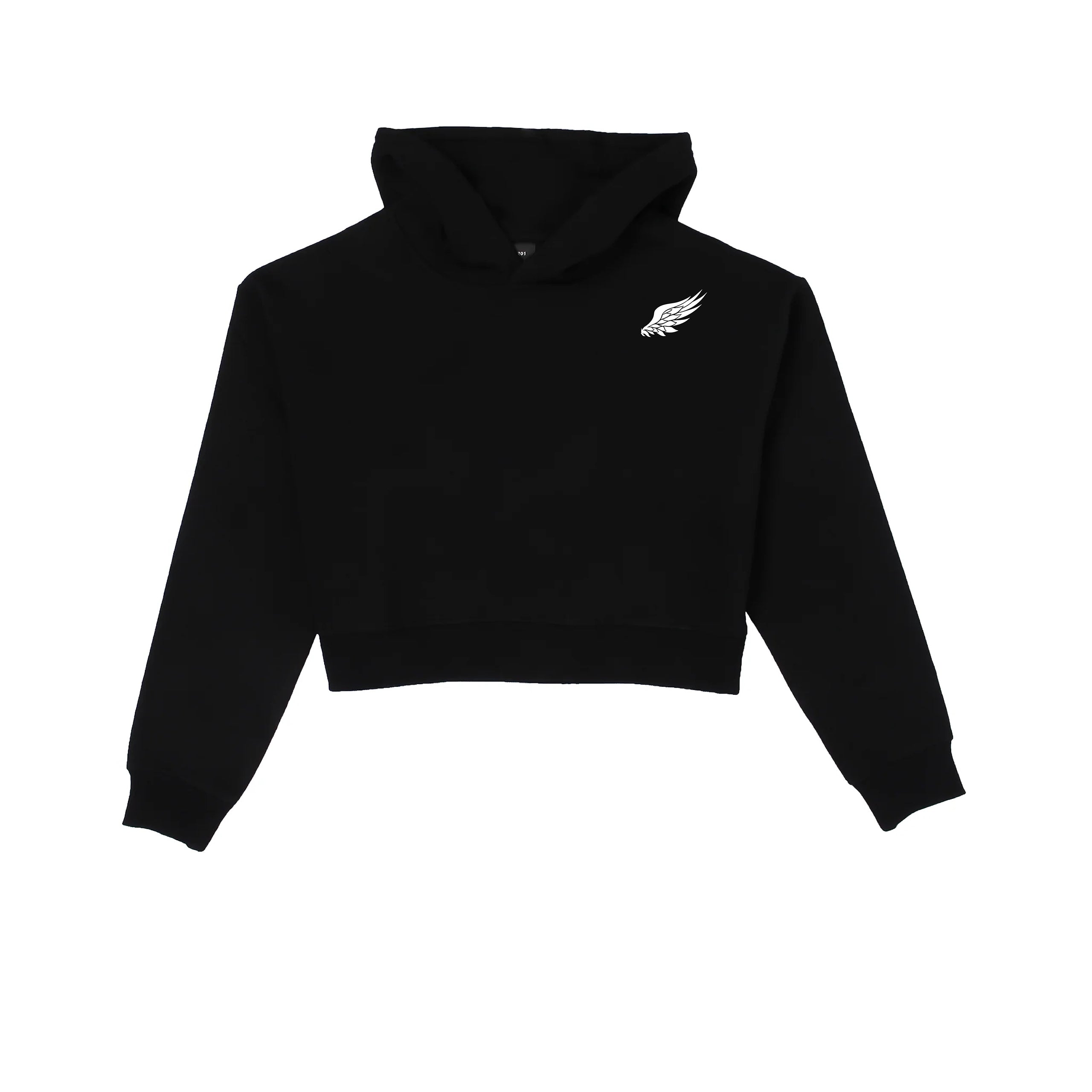 LITTLE BIRD CROP HOODIE (Black)