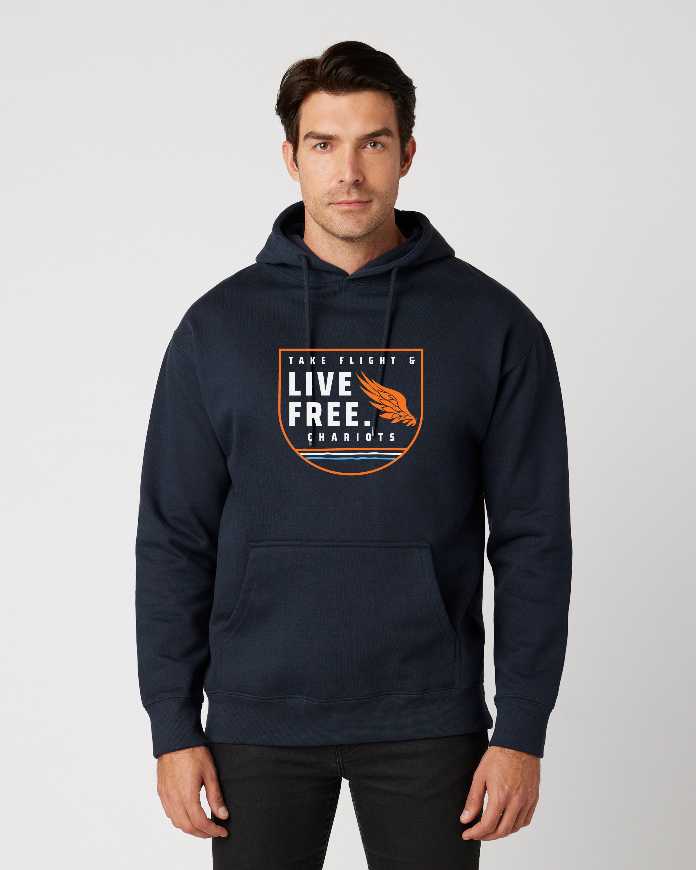 LIVE FREE HEAVYWEIGHT HOODIE (Navy Blazer)