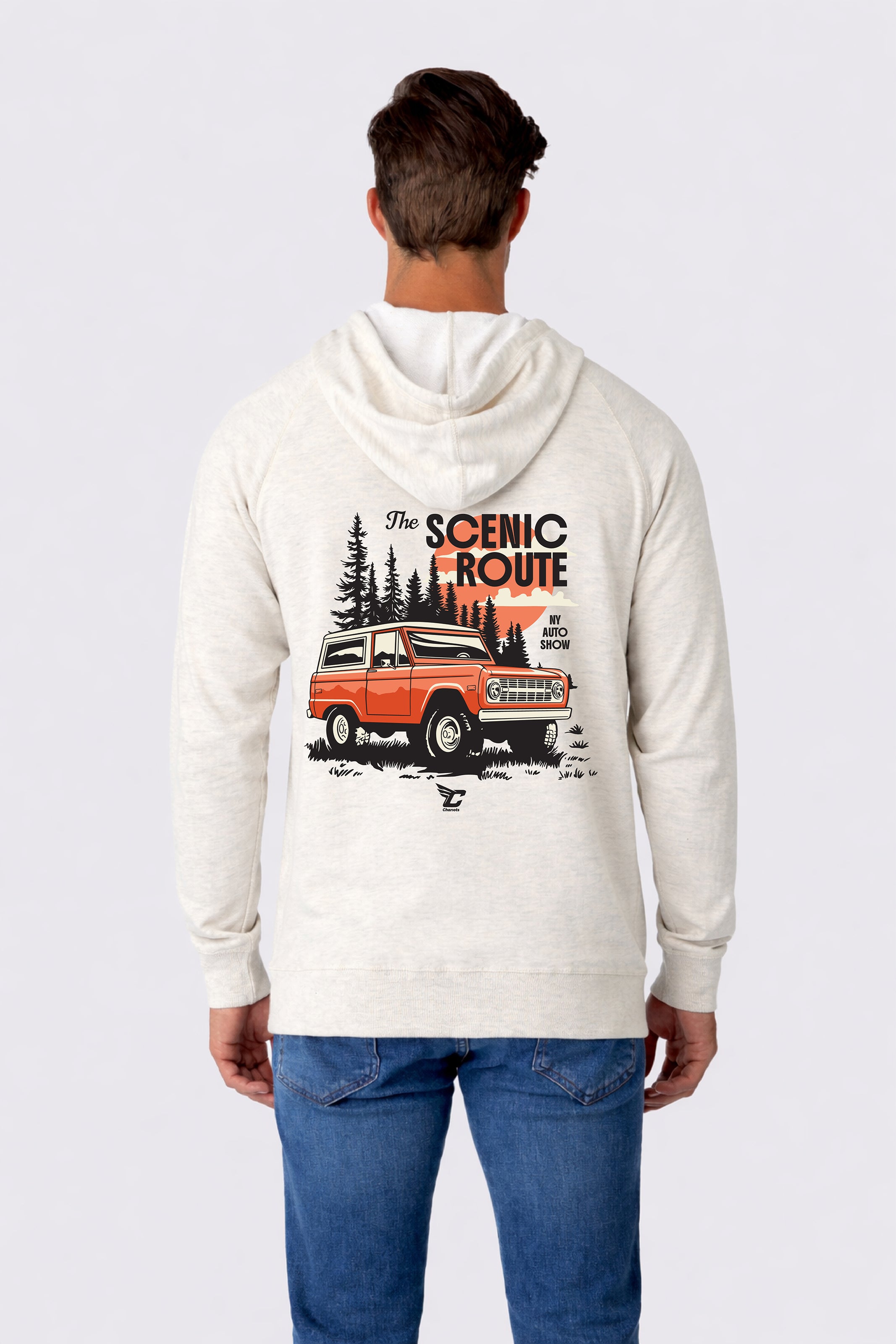 NYIAS26 Scenic Route Zip Up Hoodie (Oatmeal Heather)