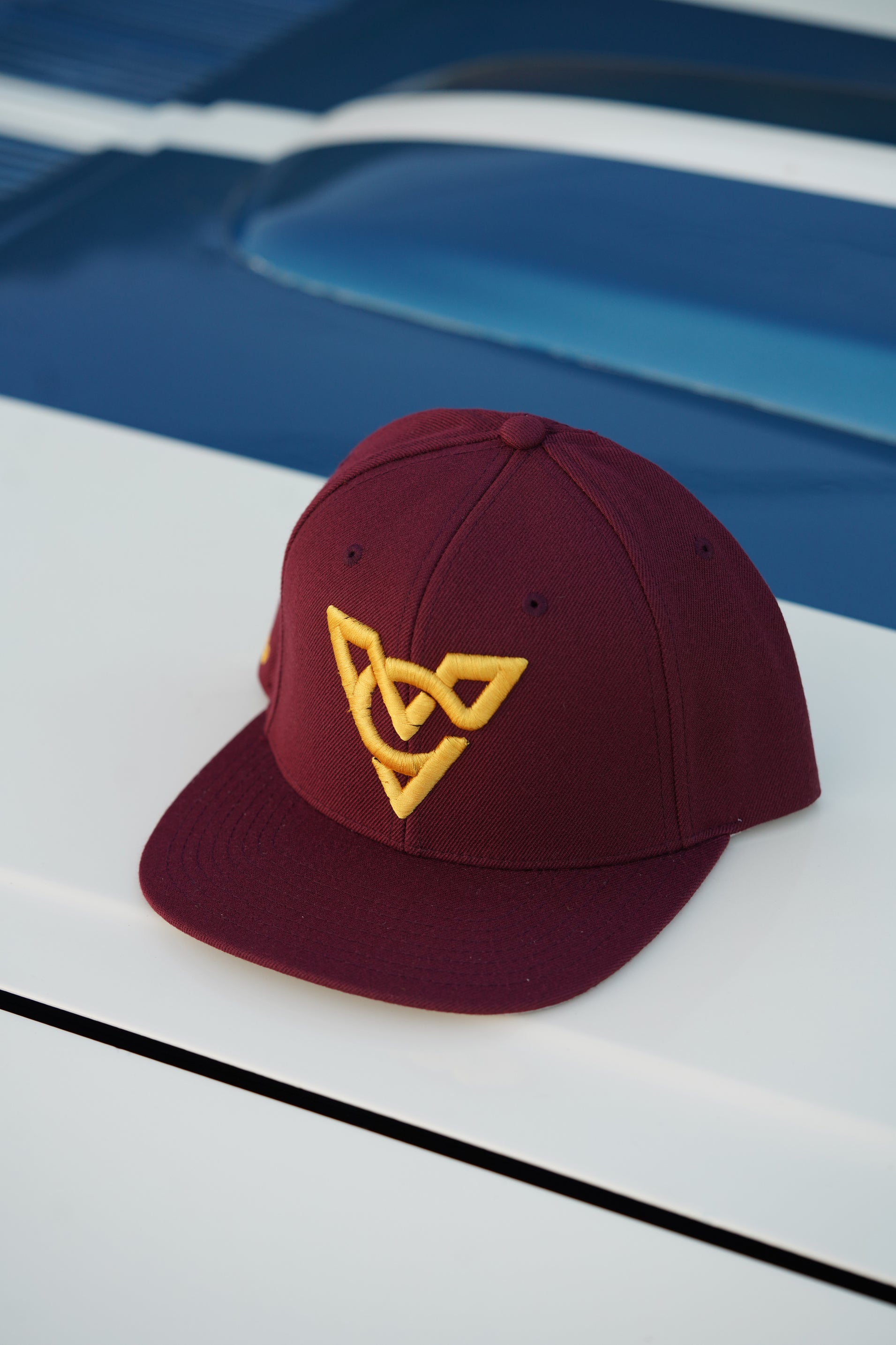 VC PUFF HAT (Maroon/Gold Puff)