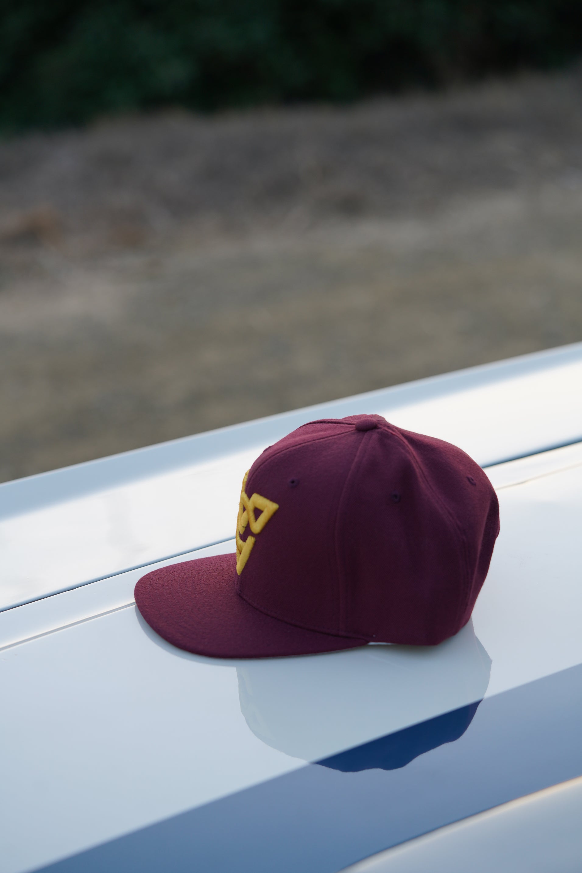 VC PUFF HAT (Maroon/Gold Puff)