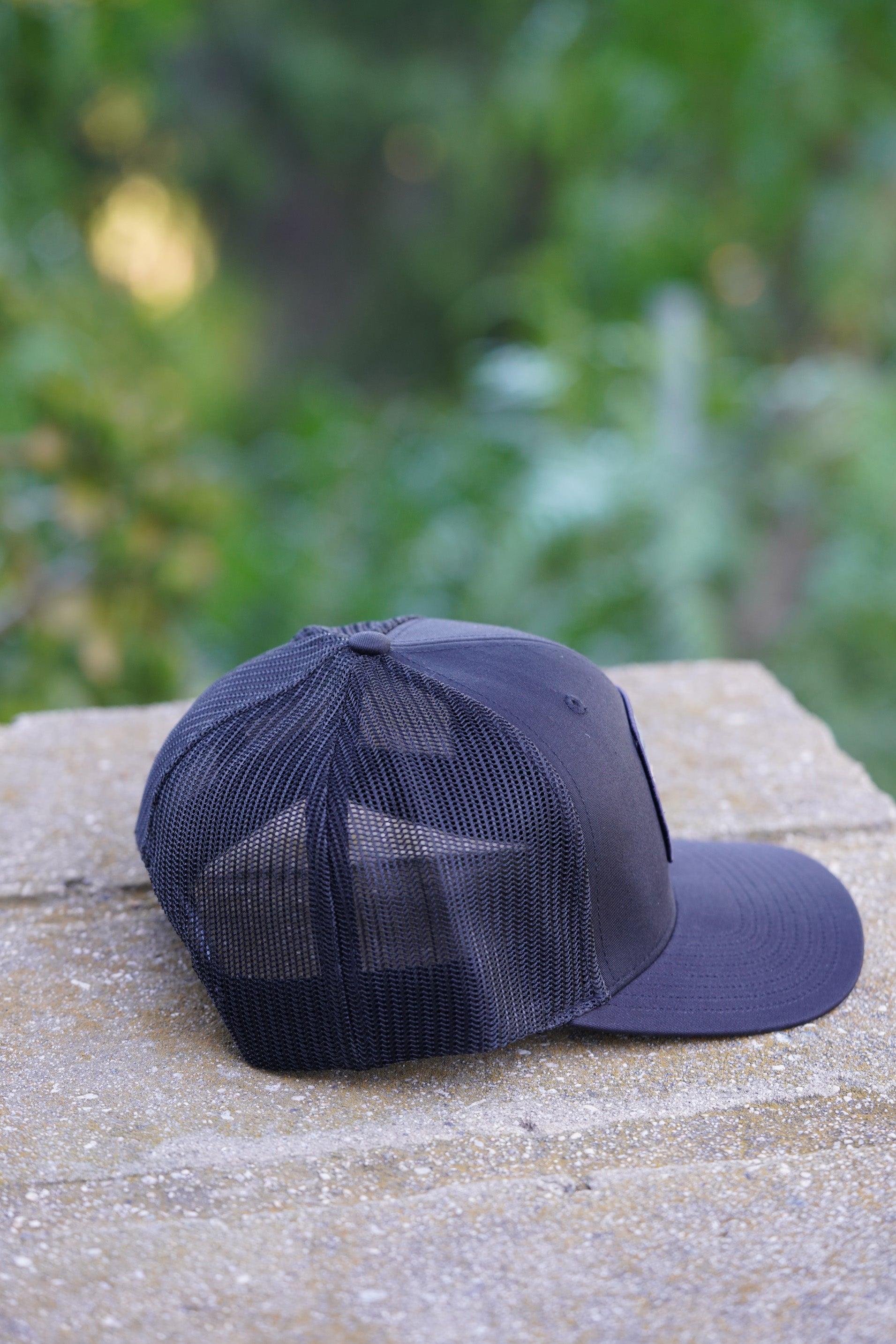 WIDOWMAKER V.2 BLUE (Black Premium Trucker Hat)