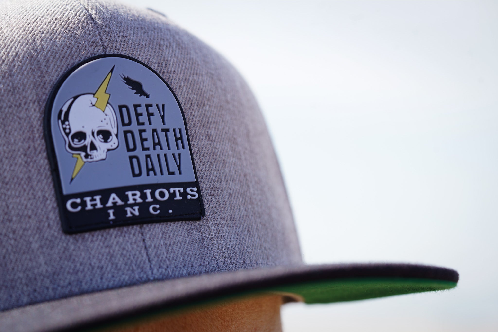 DEFY DEATH DAILY FLATBILL HAT (Heather Grey/Black)