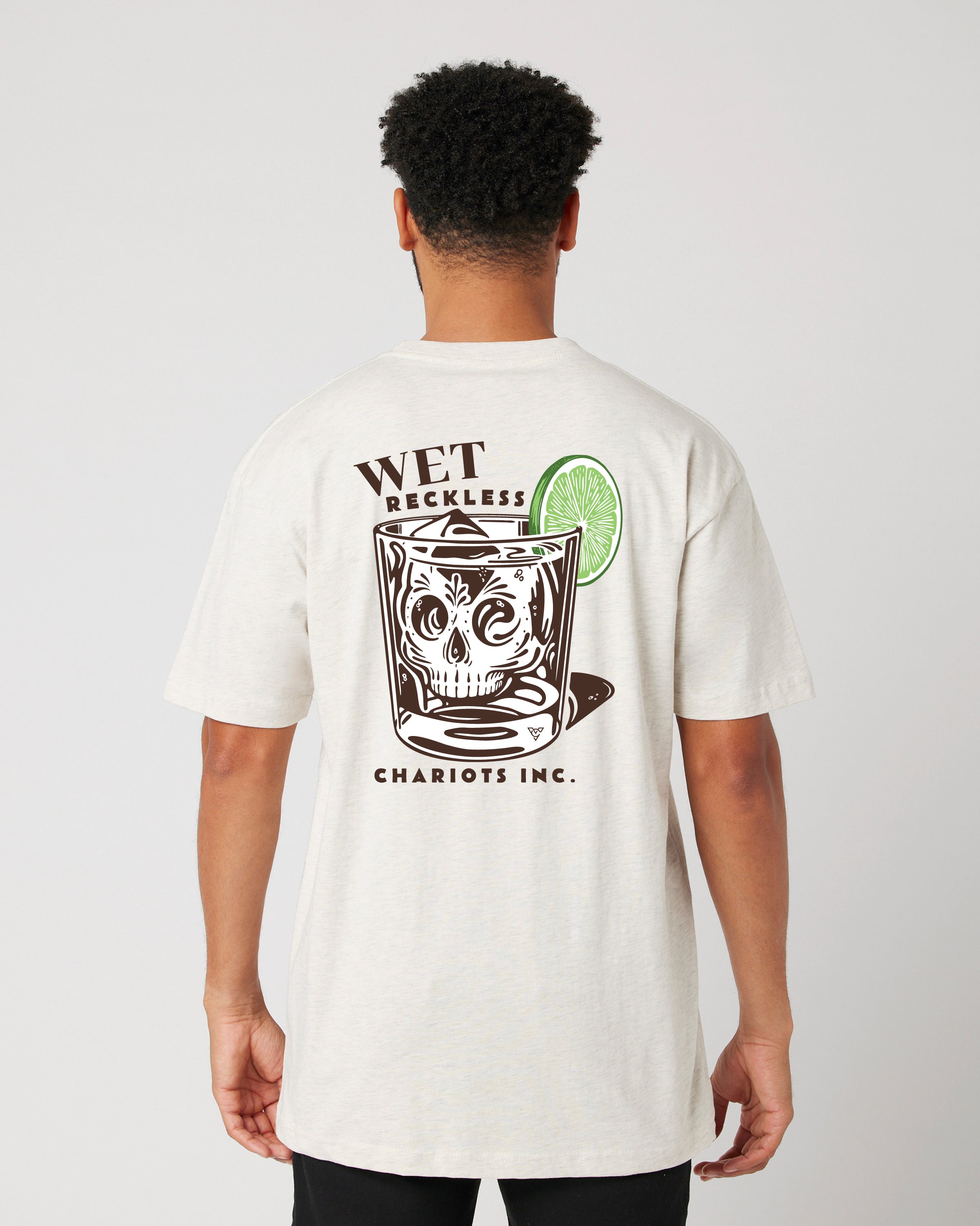 WET RECKLESS TEE (Oatmeal Heather)