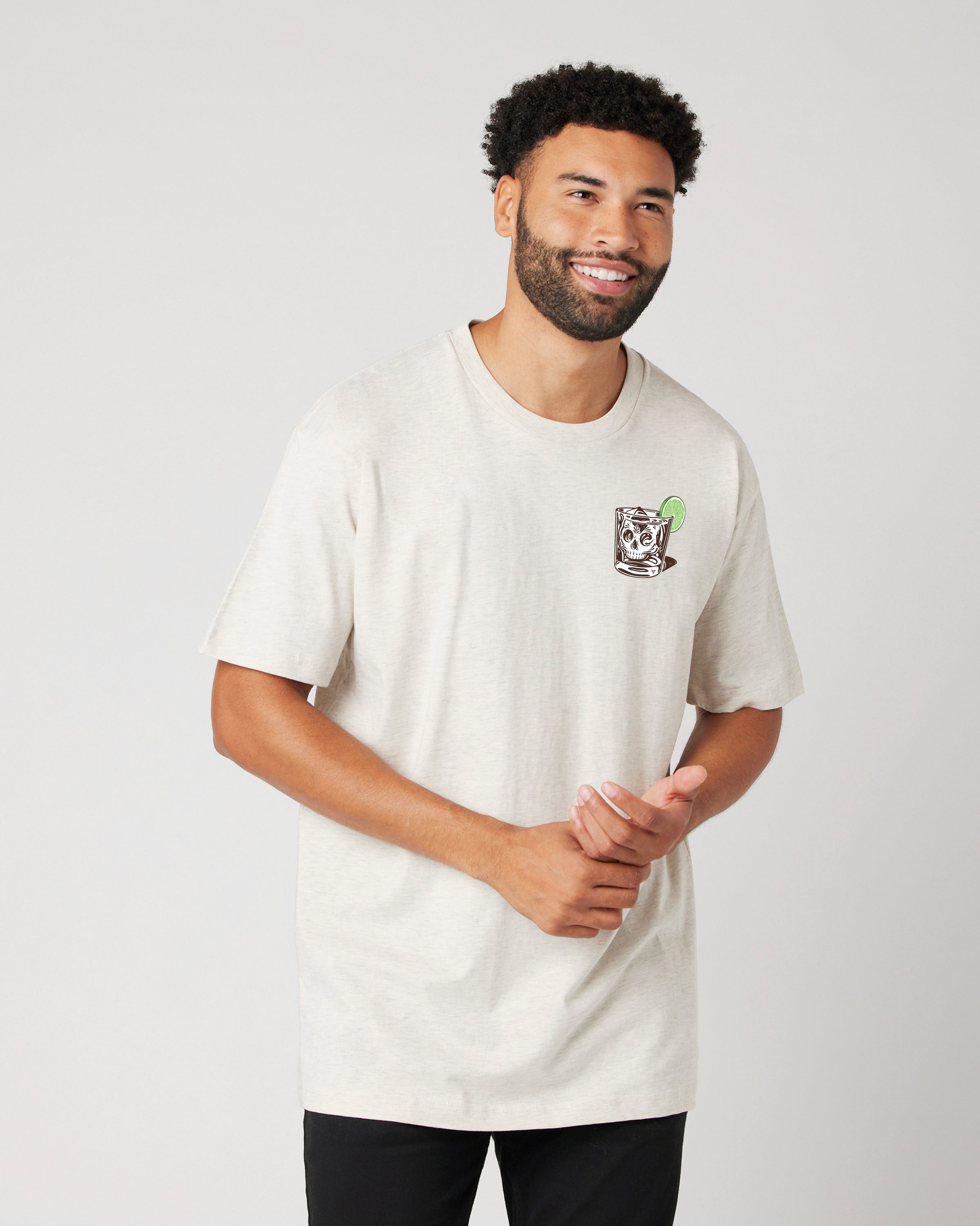 WET RECKLESS TEE (Oatmeal Heather)
