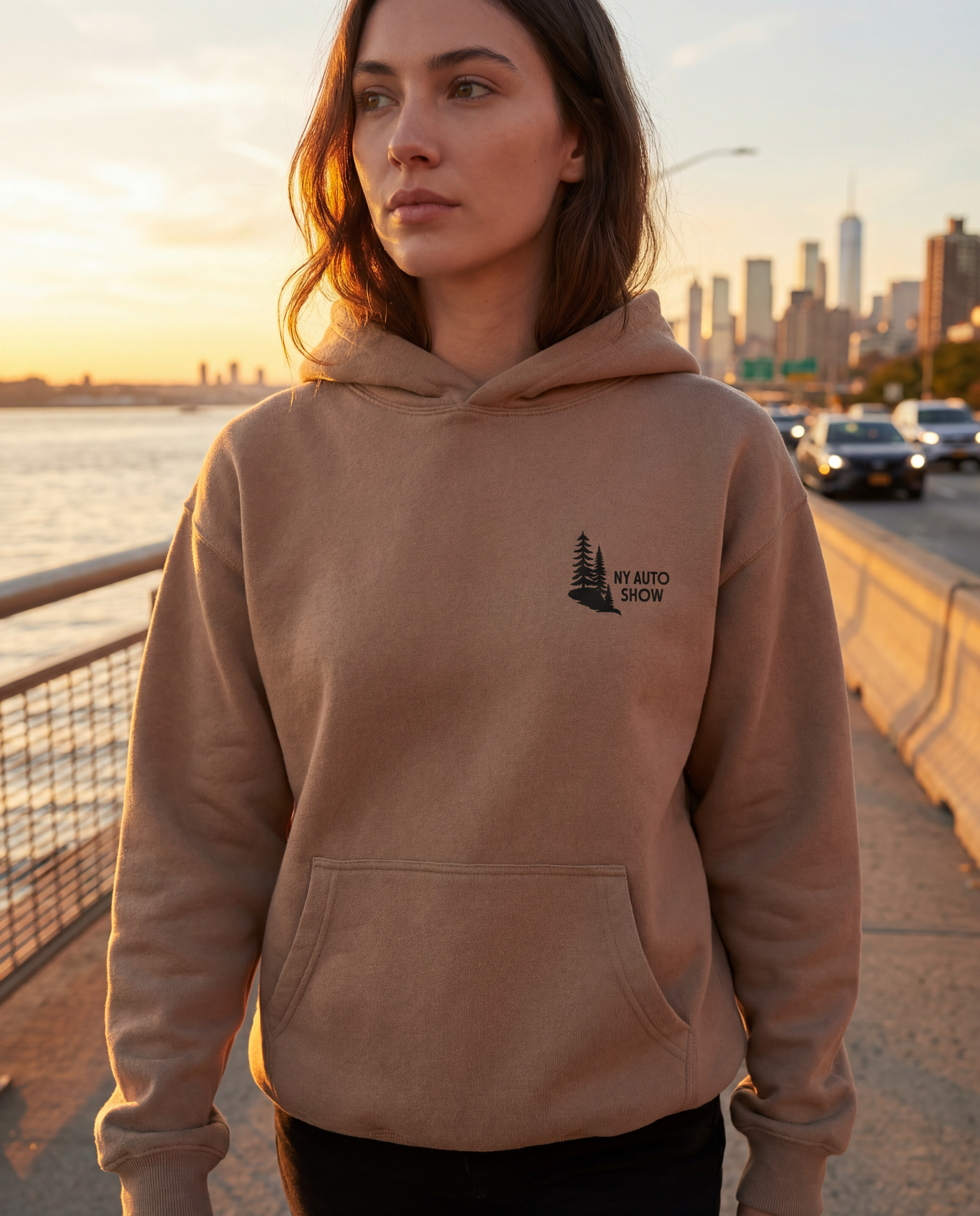 NYIAS26 Scenic Route Box Hoodie (Latte)