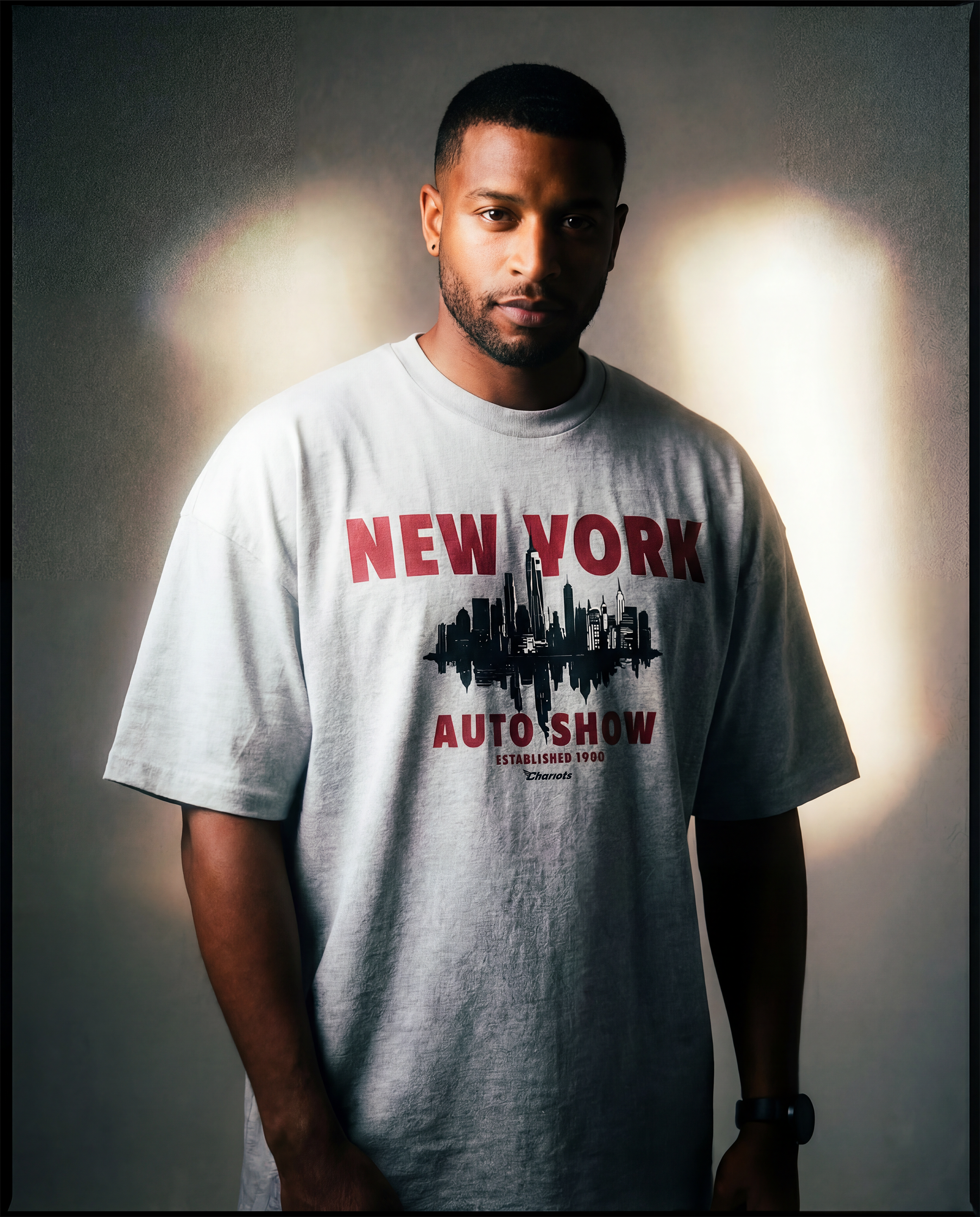 NYIAS26 Skyline Oversized Box Tee (Carbon Grey)