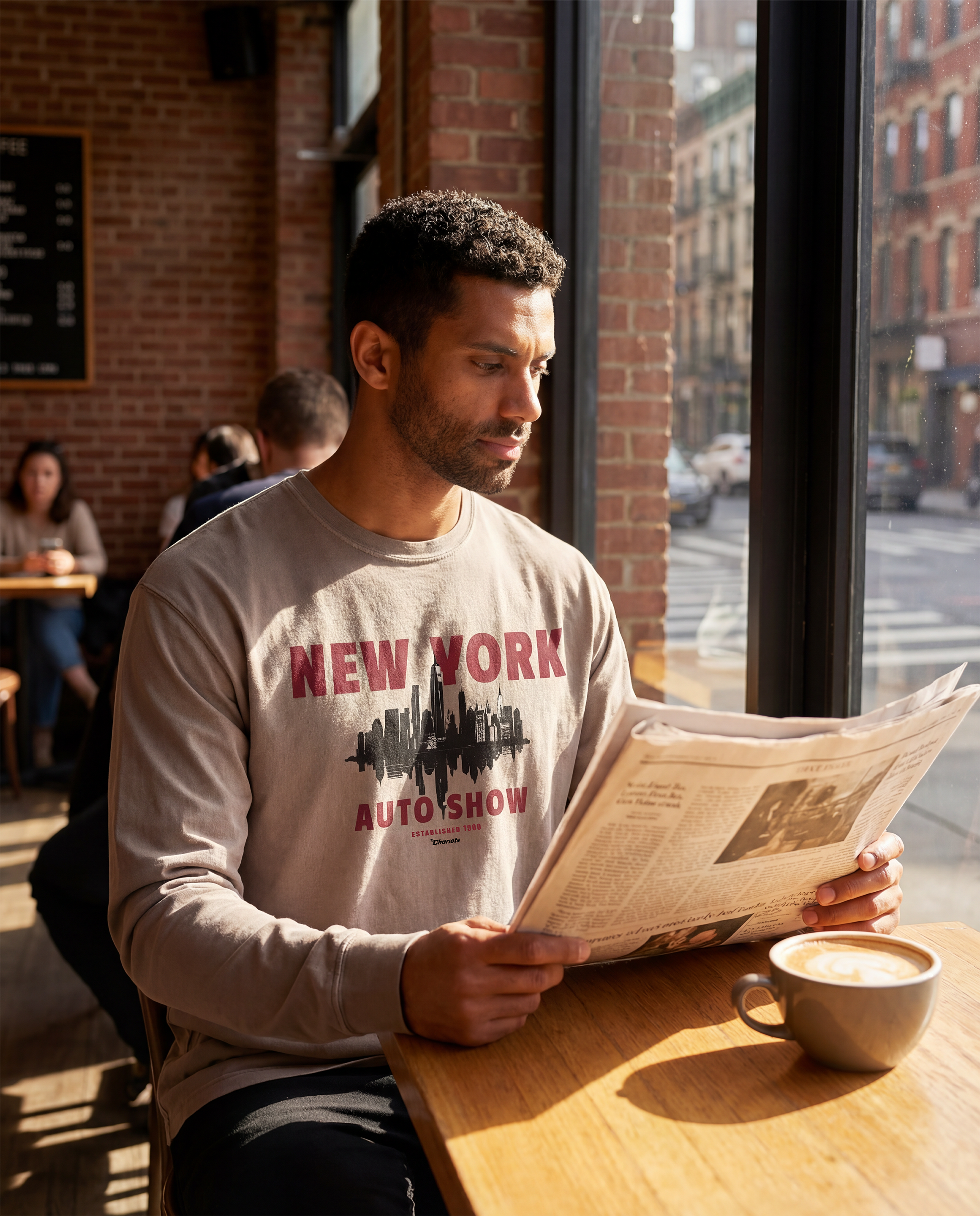 NYIAS26 Skyline Long Sleeve Tee (Cinder Grey)
