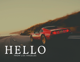Ferrari on PCH Postcard