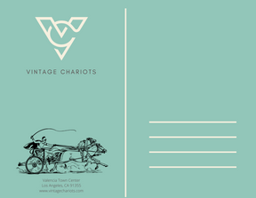 Chariot Race Postcard