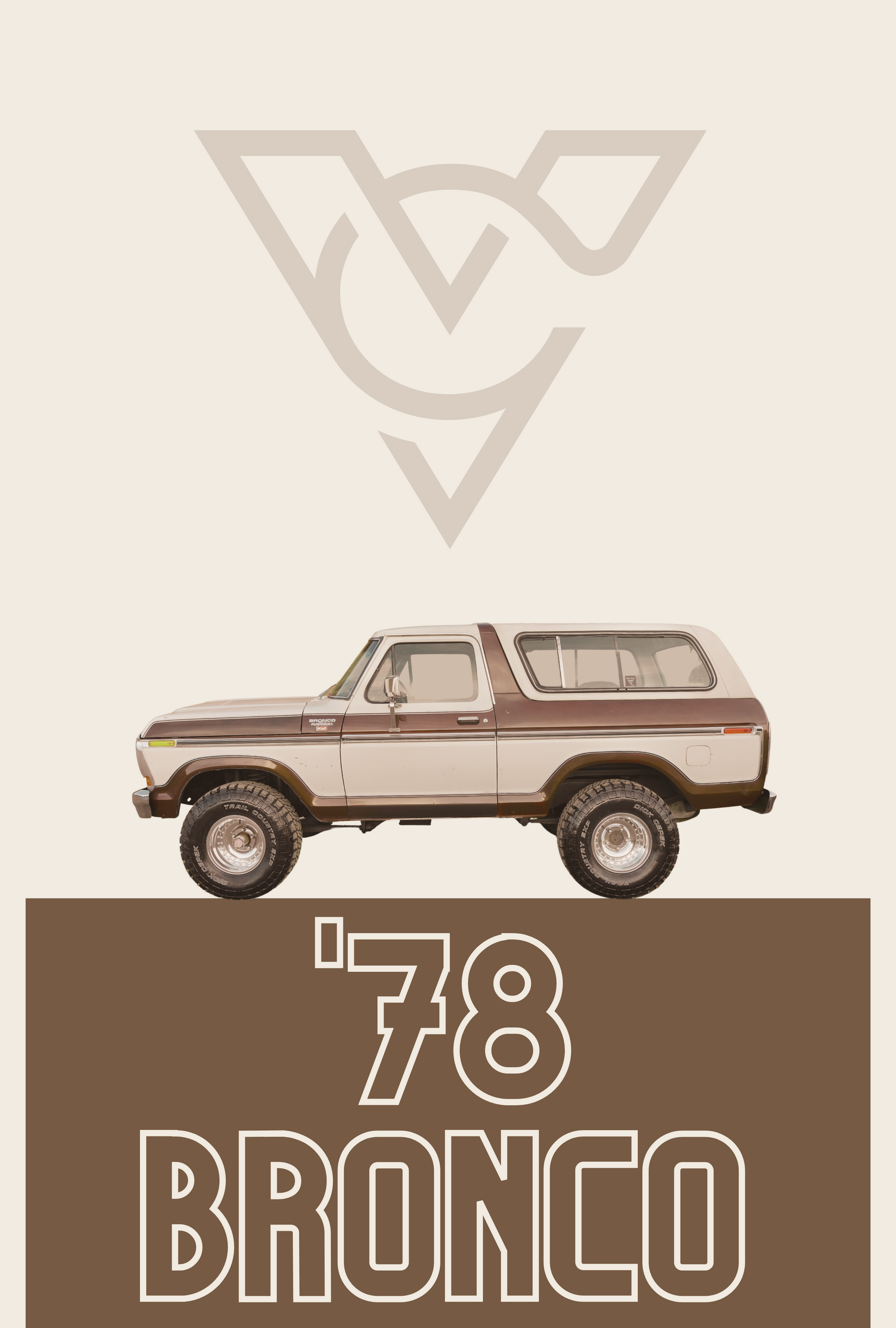 1978 Ford Bronco (Brown) (POSTER)