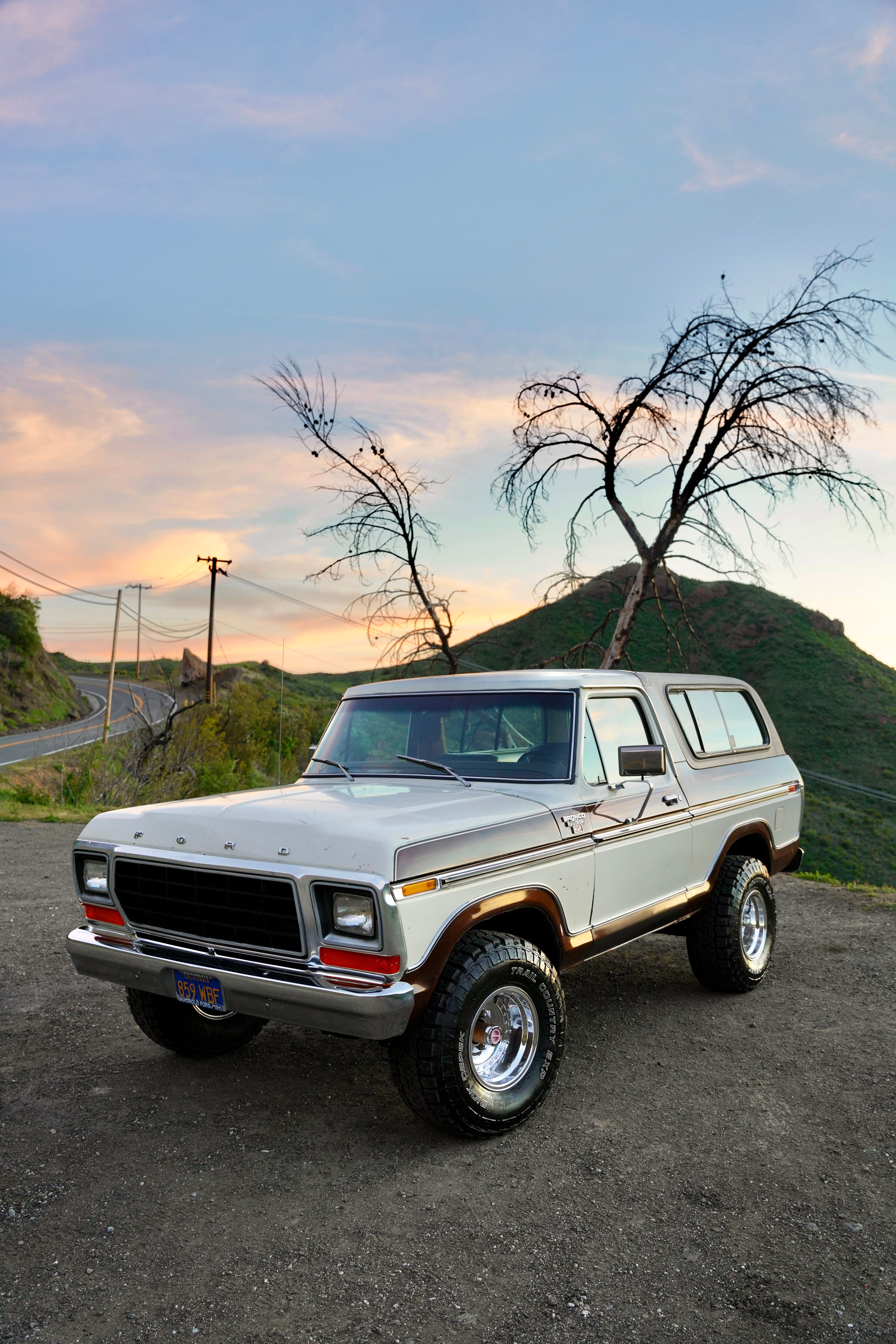 1978 Ford Bronco Dark Brown Metallic FINE ART PRINT