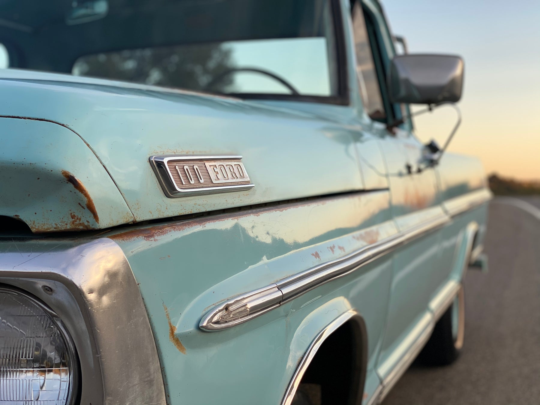1967 Ford F-100 Frost Turquoise FINE ART PRINT