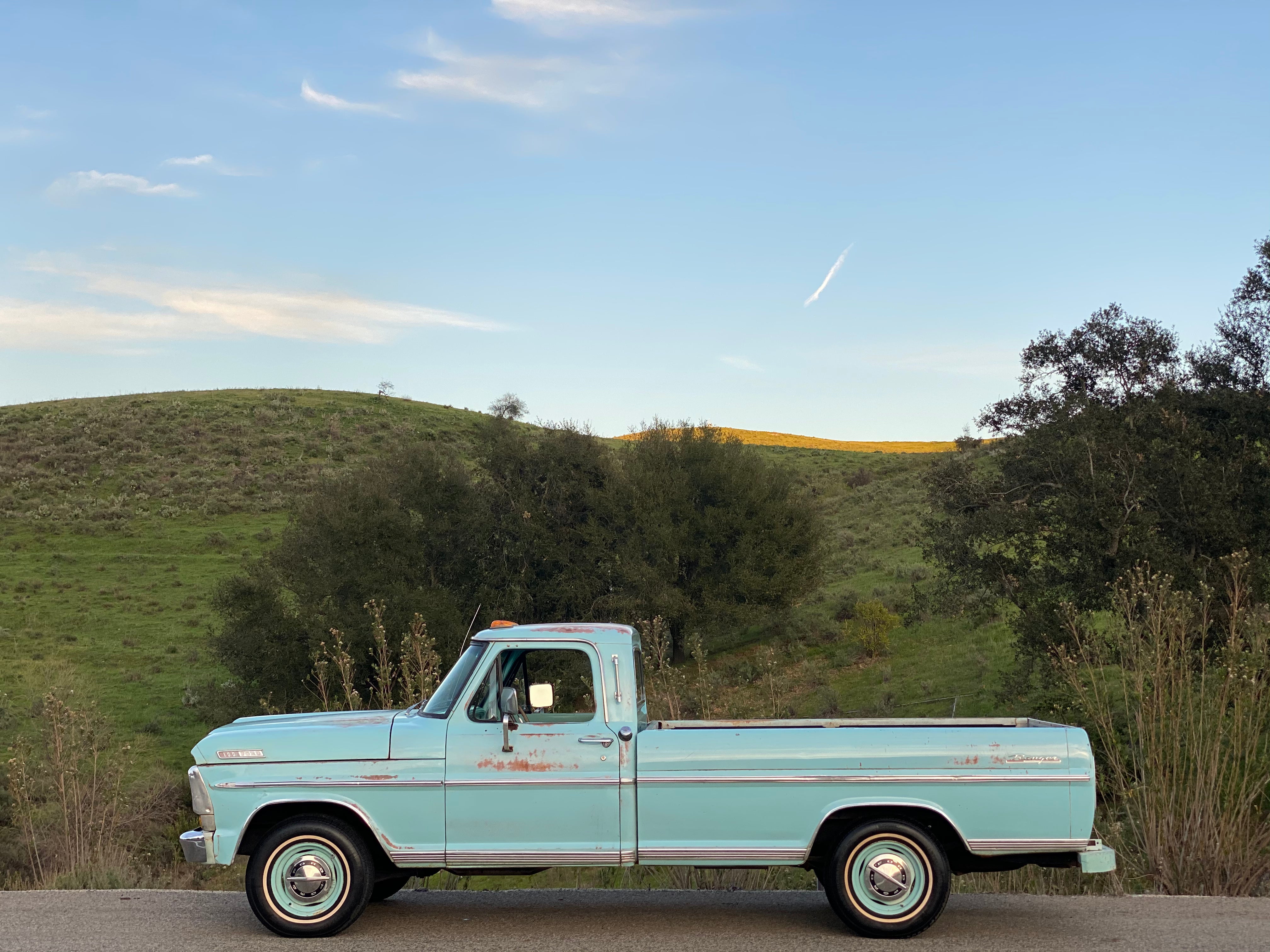 1967 Ford F-100 Frost Turquoise FINE ART PRINT