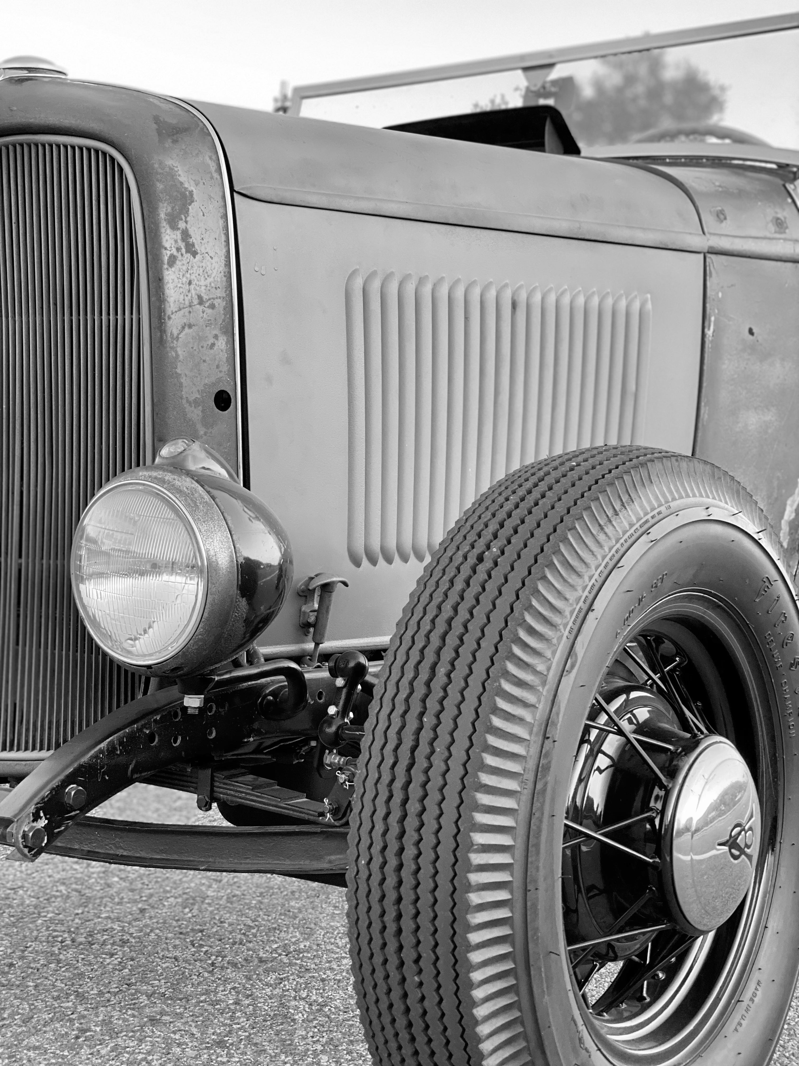 1932 Ford Roadster Front Close Up FINE ART PRINT