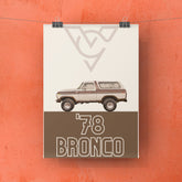 1978 Ford Bronco (Brown) (POSTER)