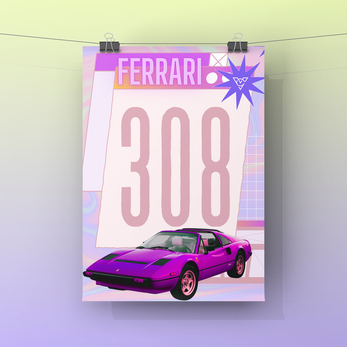 Purple Ferrari (POSTER)