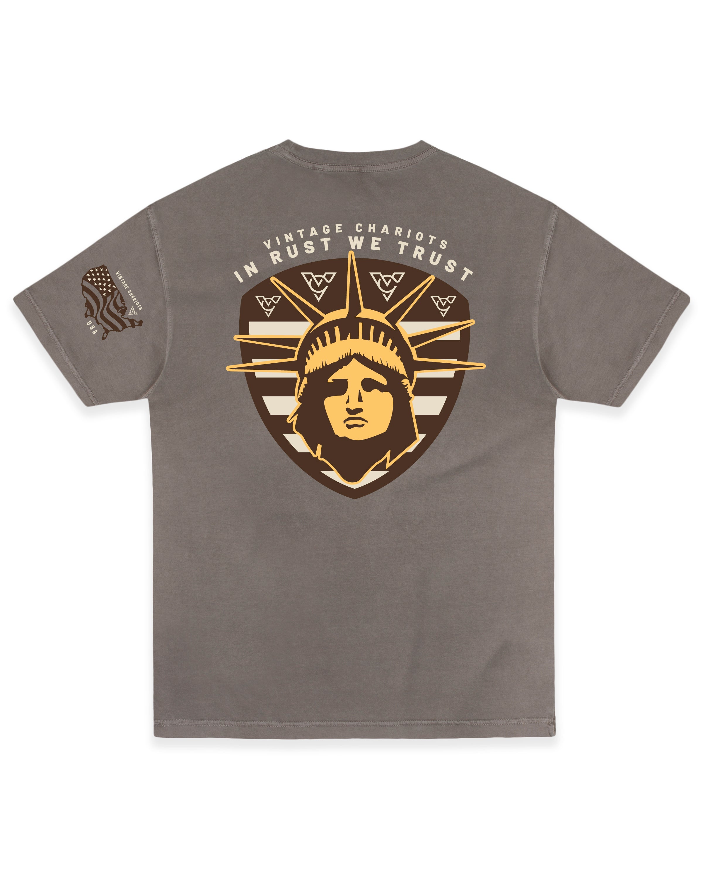 IN RUST WE TRUST TEE (Cinder Grey)