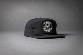THE BOTTLE CAP GRANDPA HAT (Black/Black Rope)