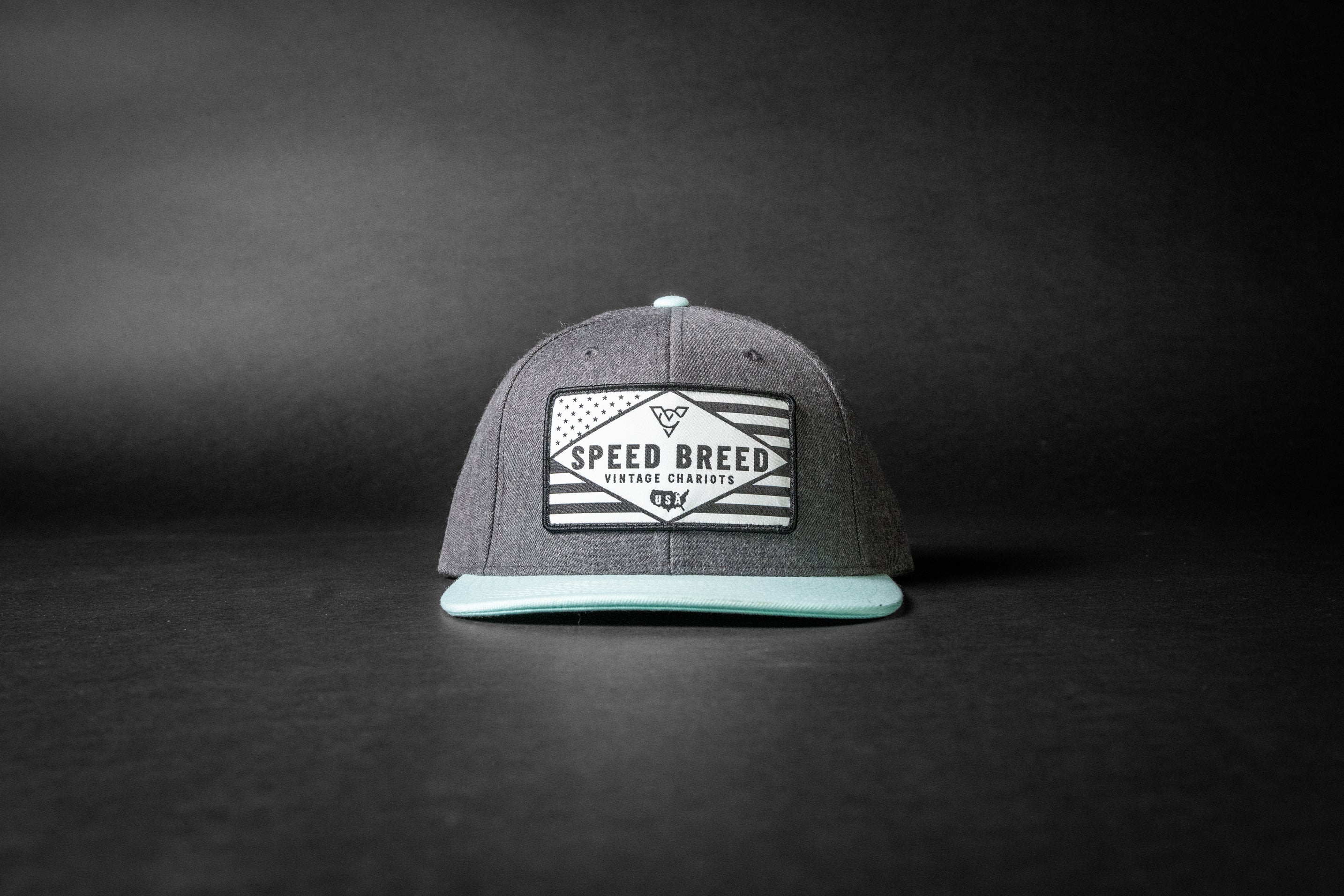 SPEED BREED FLAG (Heather Charcoal/Blue Tint)