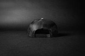 CHARIOTS (Heather Grey/Black Wool Flat Bill Trucker Hat)