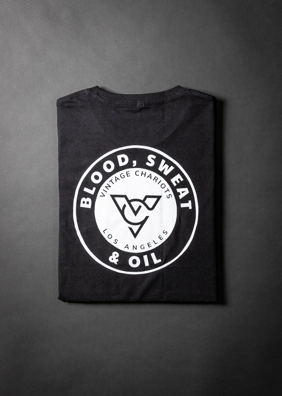 BLOOD, SWEAT & OIL POCKET TEE (Black)