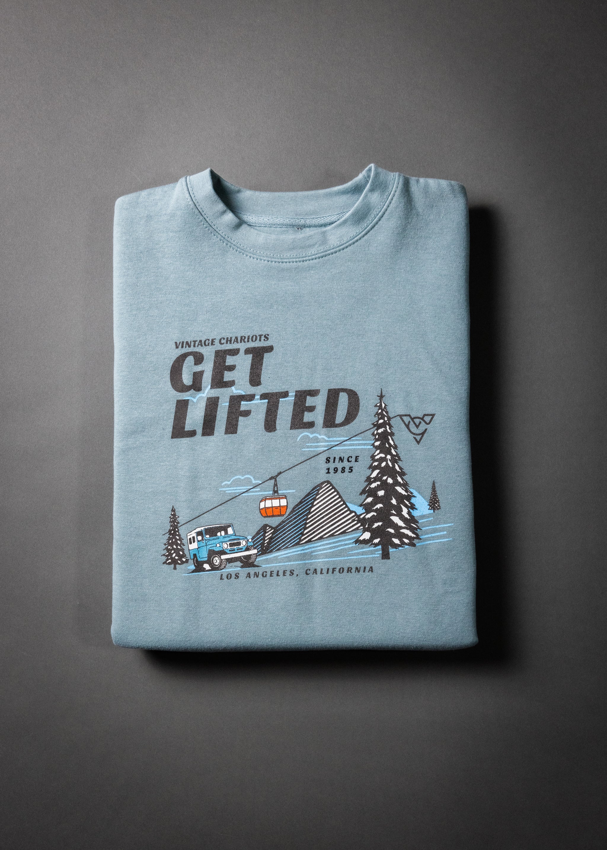 GET LIFTED UNISEX PREMIUM CREW NECK SWEATSHIRT (Agave)