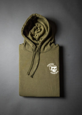 BLOWN HEAD GASKET UNISEX PREMIUM PULLOVER HOODIE (Military Green)