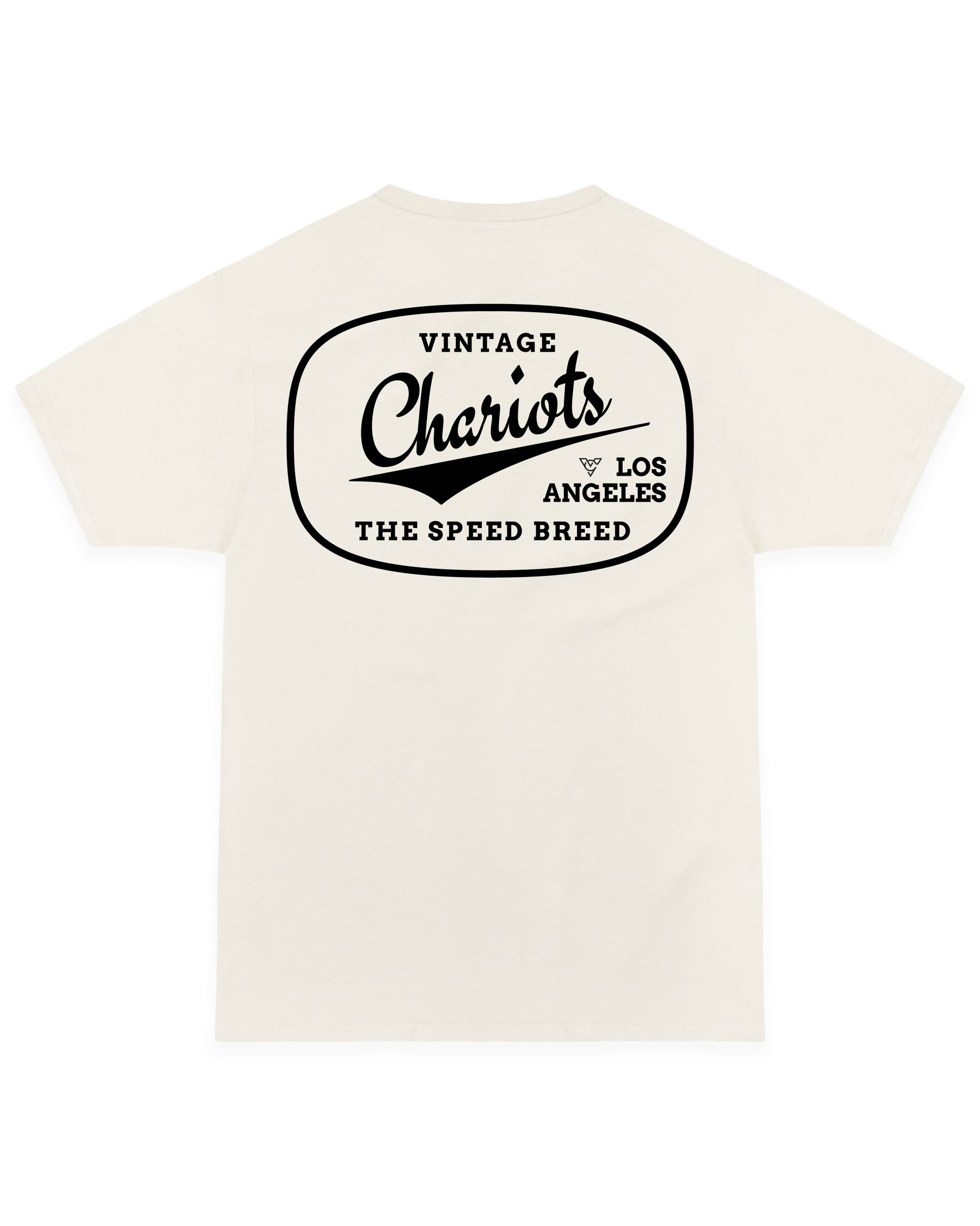 CHARIOTS OVAL LOGO TEE (Vintage White)