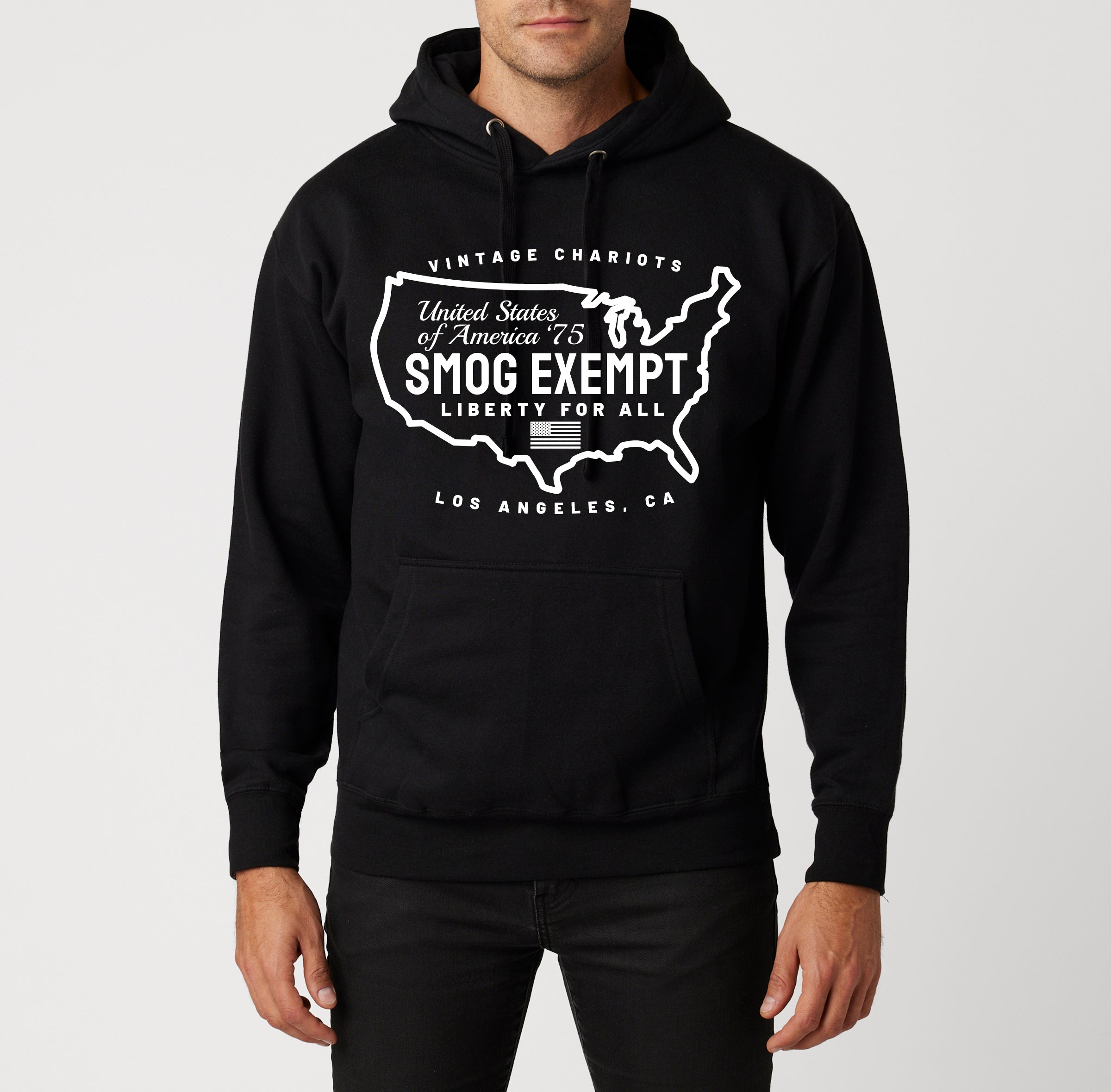 SMOG EXEMPT UNISEX PREMIUM PULLOVER HOODIE (Black)