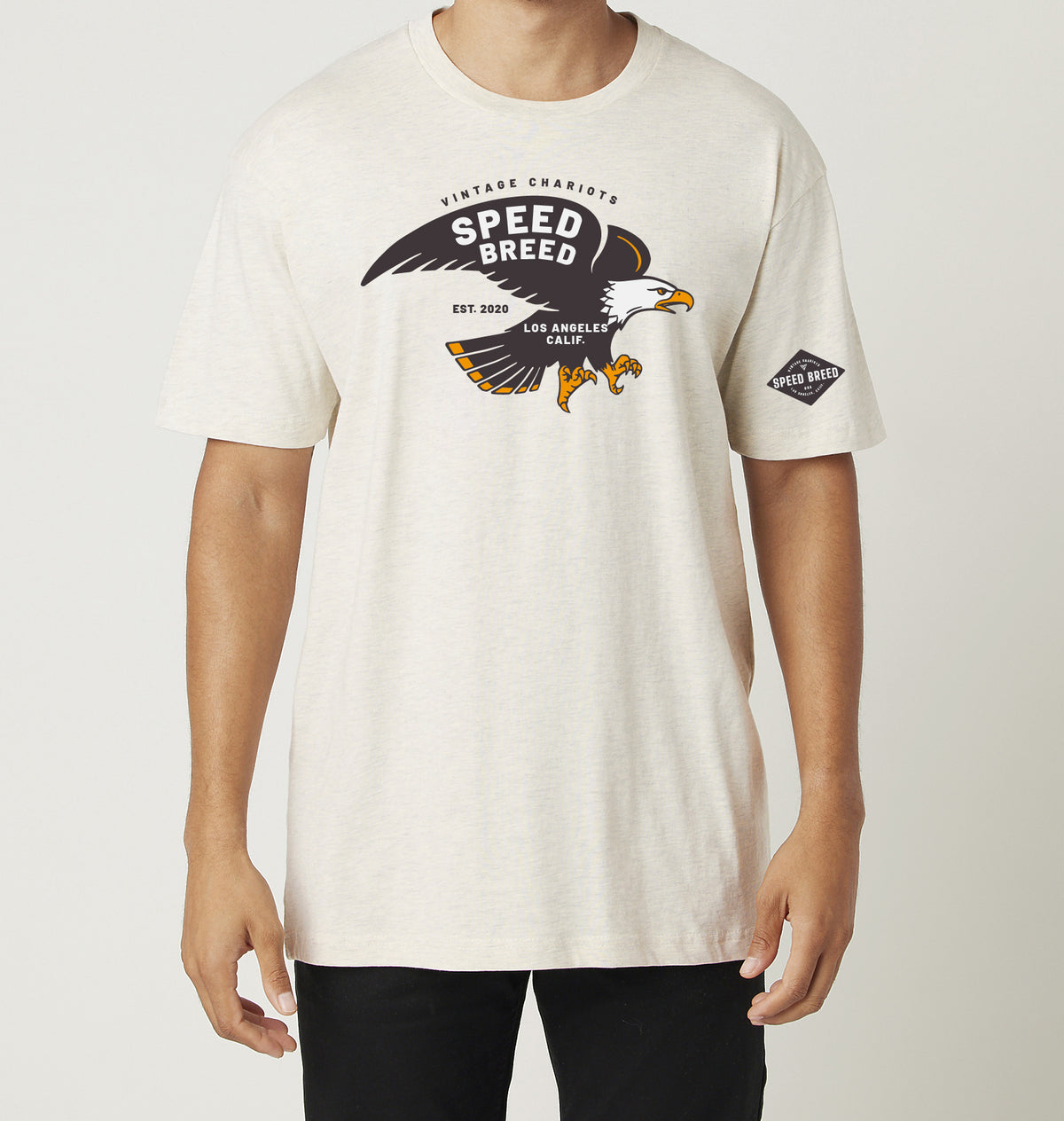 SPEED BREED EAGLE TEE (Oatmeal Heather)