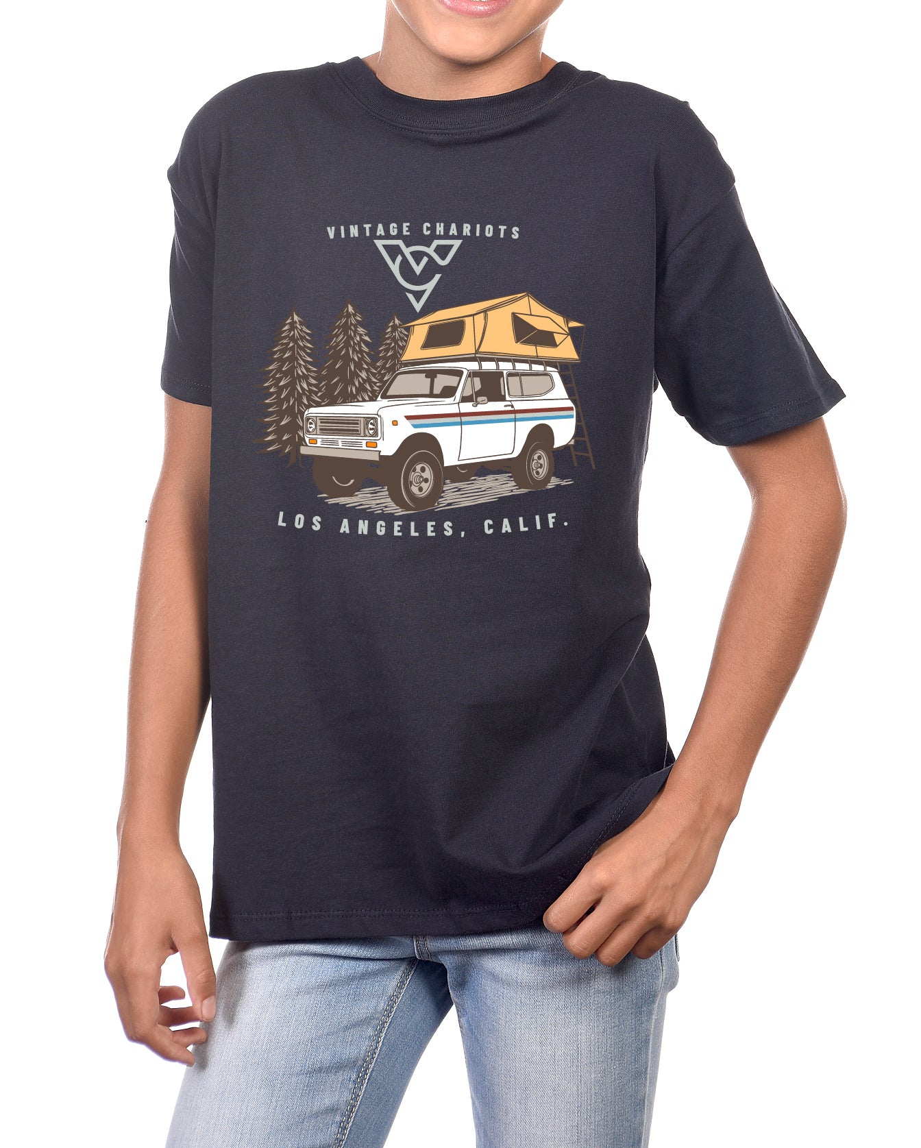 SCOUT CAMPER YOUTH TEE (Harbor Blue)