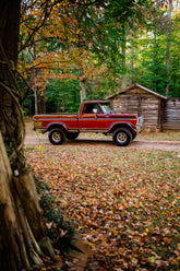 1979 Ford F-150 4x4 Short Bed Red/Maroon FINE ART PRINT